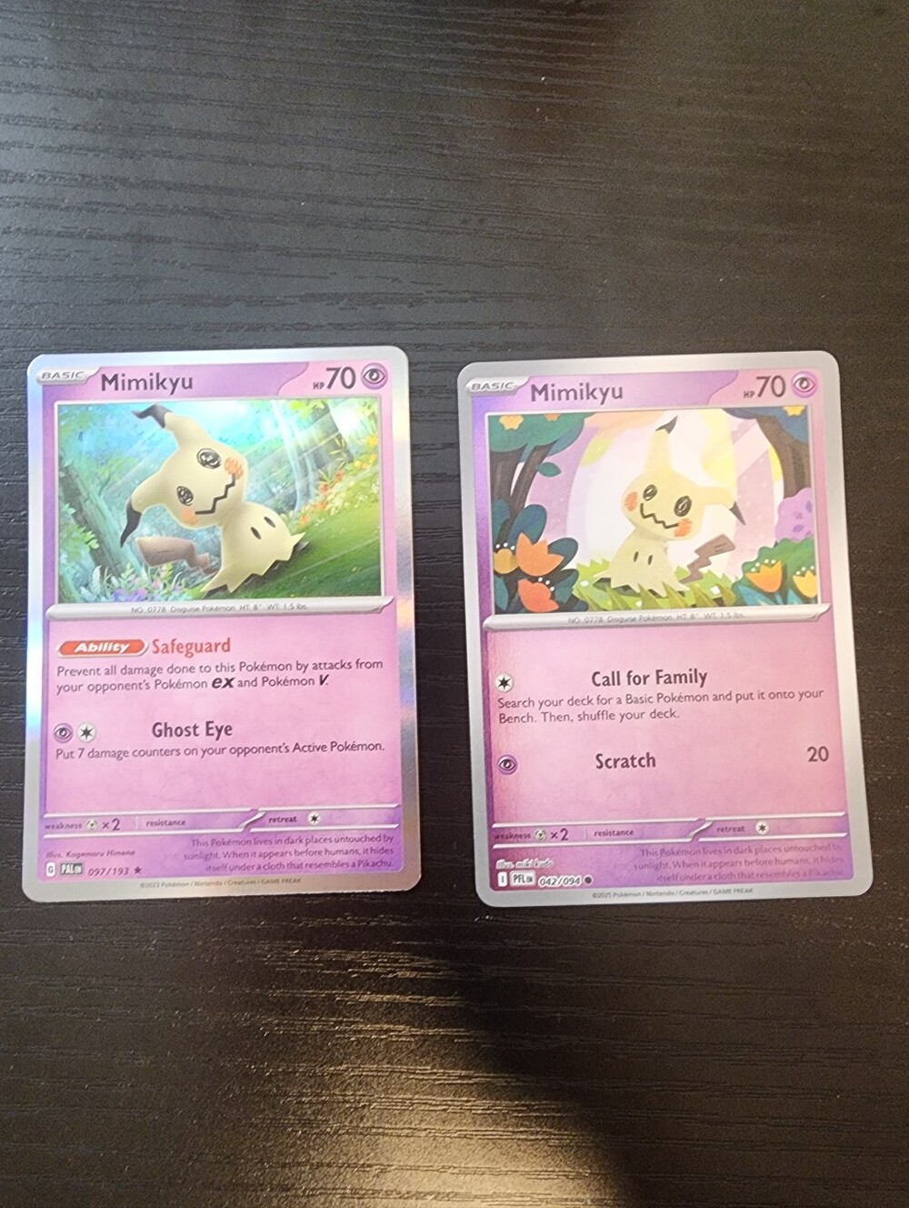 Mimikyu Cards